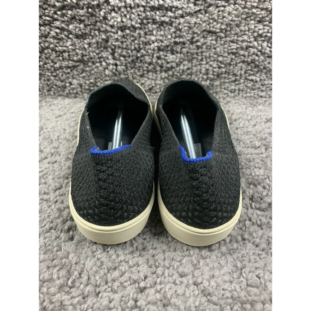 Rothy's Slip On Sneaker Black Solid Textile Shoe Women's US 10.5